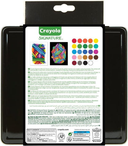 Crayola Signature 24 Matite Colorate Sfumature E Ombre toysvaldichiana.it 