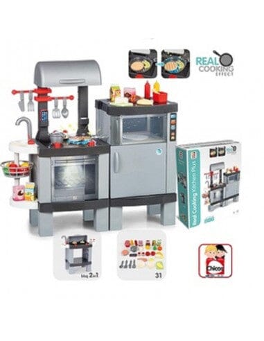 Cucina Real Xl Cooking Plus 2 In 1 Con Suoni E Accessori CHICOS toysvaldichiana.it 