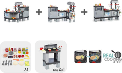 Cucina Real Xl Cooking Plus 2 In 1 Con Suoni E Accessori CHICOS toysvaldichiana.it 