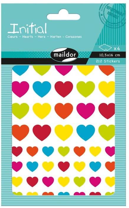 CUORI Multicolores STICKERS MAILDOR toysvaldichiana.it 
