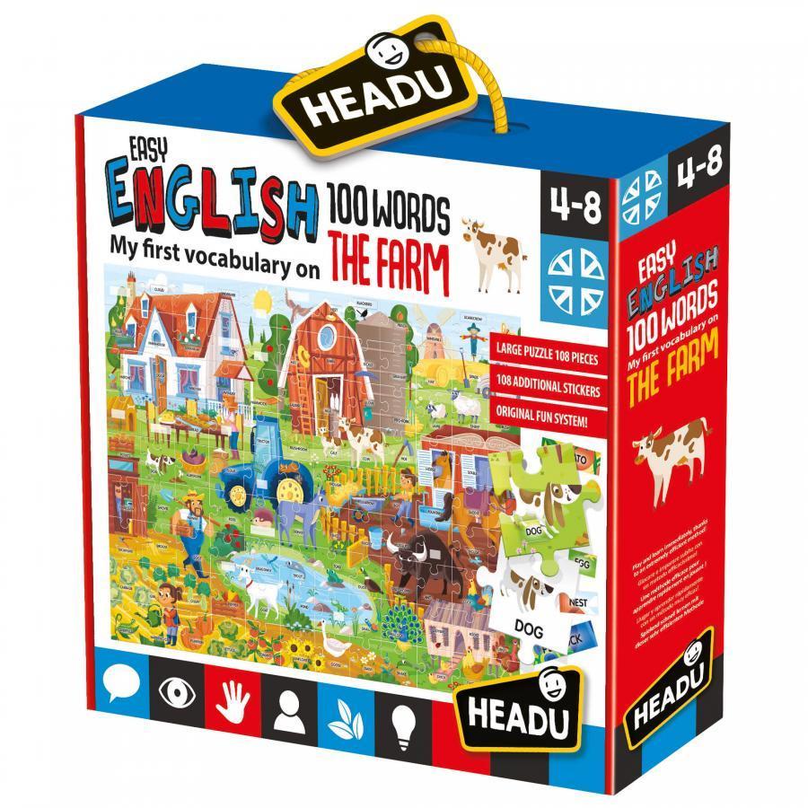 Easy English 100 Words Farm HEADU 