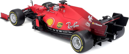 F1 Sf21 Leclerc Auto Scala 1:18 BURAGO toysvaldichiana.it 