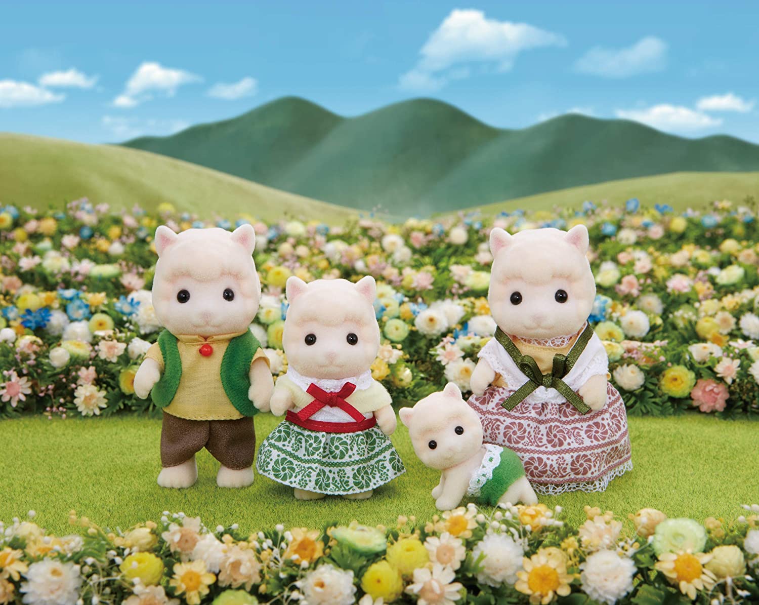Famiglia Alpaca SYLVANIAN FAMILIES 