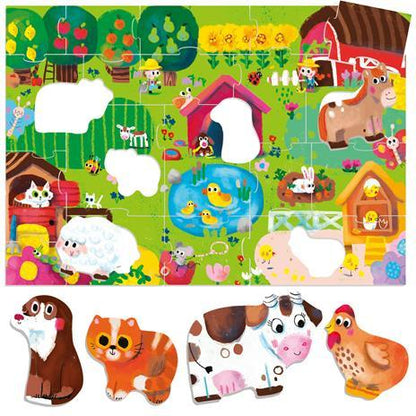 Farm Puzzle Eco Play HEADU toysvaldichiana.it 
