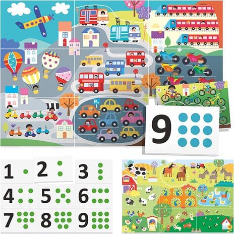 Flashcards 123 Touch Montessori Headu toysvaldichiana.it 