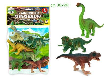 Geo Nature - Dinosauri 6 Pz toysvaldichiana.it 