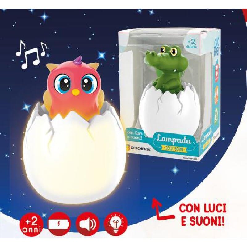 Giò Baby - Lampada Notturna Dolci Sogni Gufetta GIOCHERIA toysvaldichiana.it 
