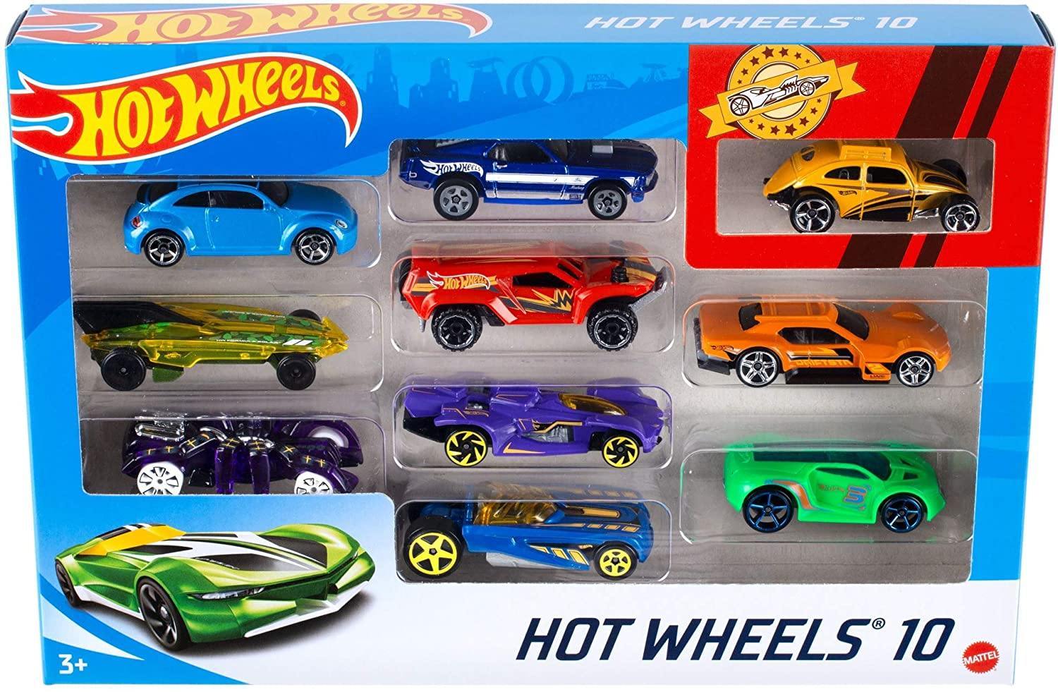 Hot Wheels Confezione 10 Veicoli - toysvaldichiana.it