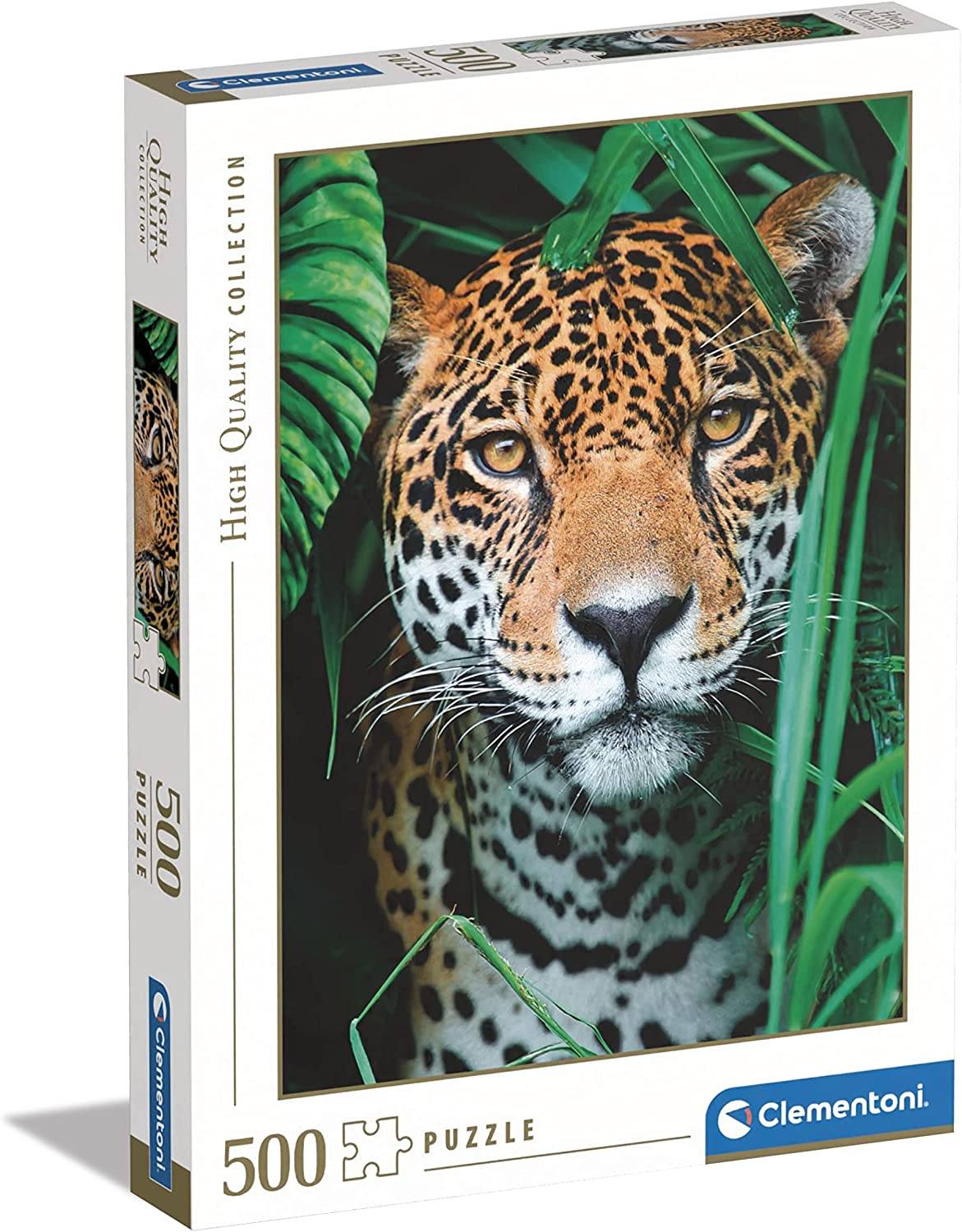 Jaguar In The Jungle puzzle 500 pezzi CLEMENTONI toysvaldichiana.it 