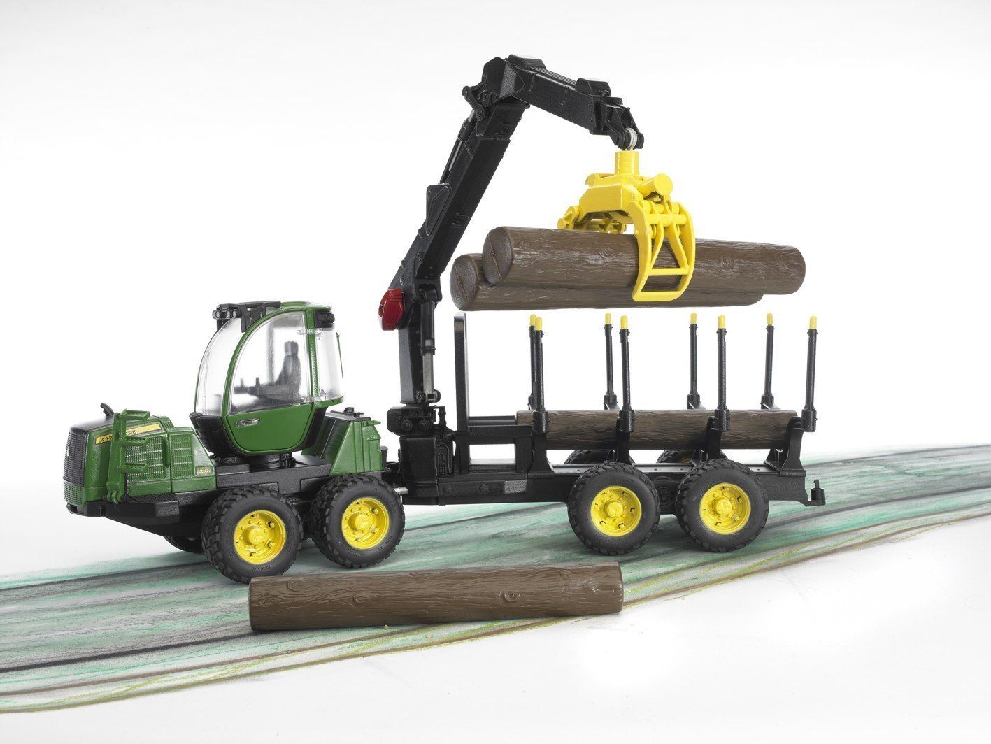John Deere 1210E Forwarder trasporto 4 tronchi c/braccio meccanico - toysvaldichiana.it