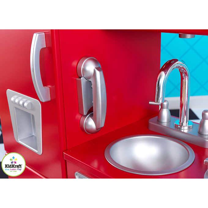Kidkraft - Cucina In Legno Rossa - Red Vintage Kitchen - toysvaldichiana.it