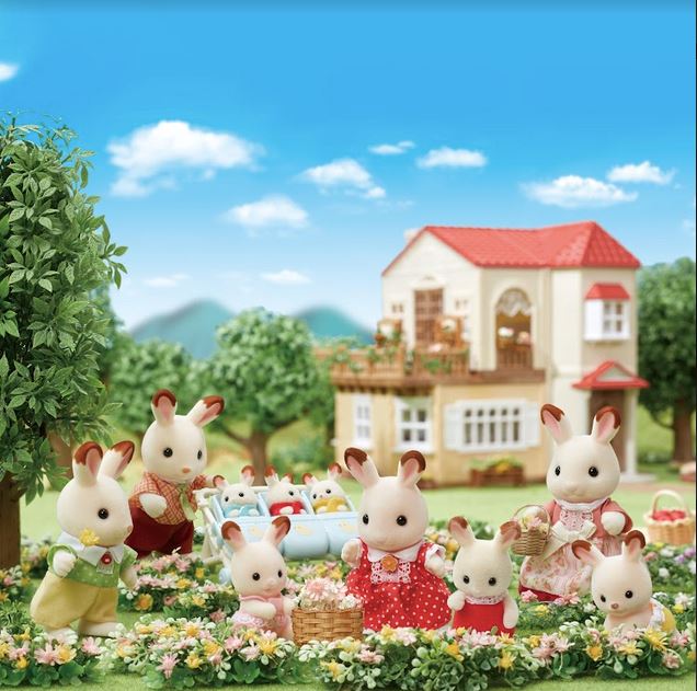 La Famiglia Conigli Cioccolato SYLVANIAN FAMILIES toysvaldichiana.it 