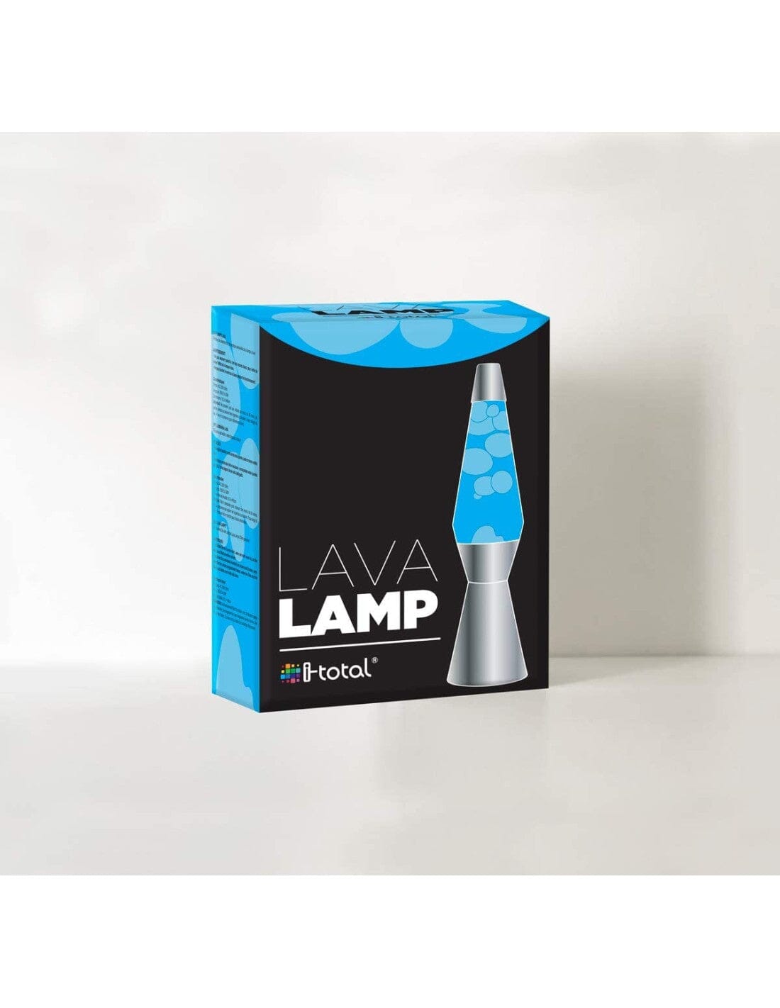 Lampada Lava Lamp 40 cm XL1764 Base Silver Magma Glitter Blu e Bianco Design toysvaldichiana.it 