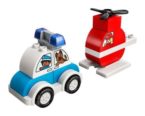 Lego 10957 Elicottero antincendio e Auto della polizia - toysvaldichiana.it