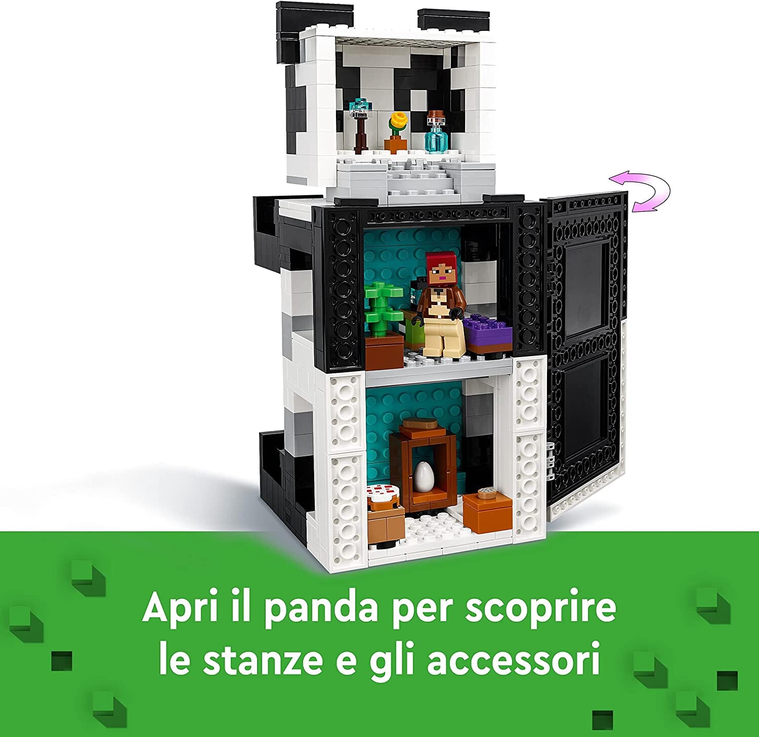 LEGO 21245 Minecraft Il Rifugio del Panda toysvaldichiana.it 