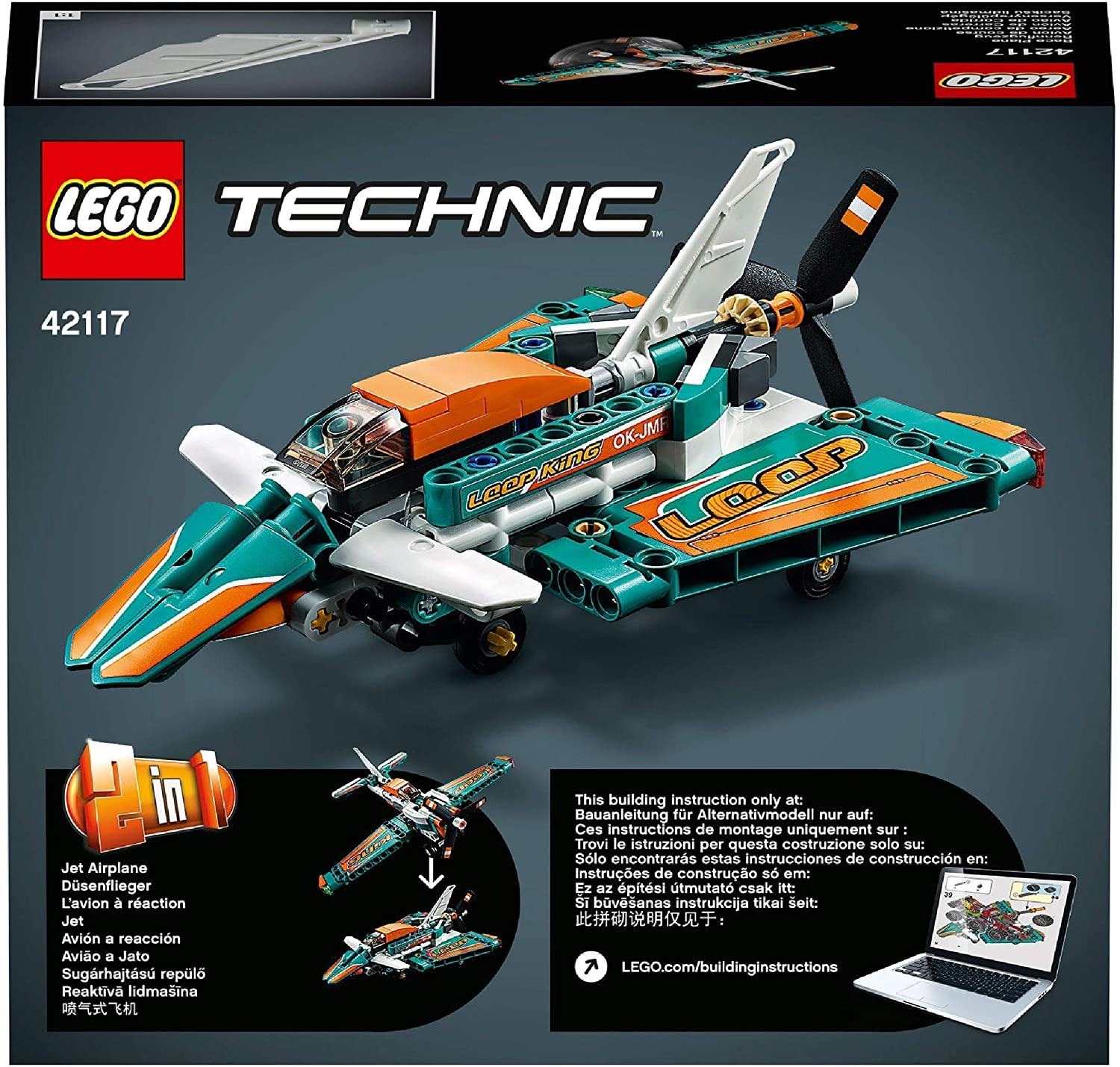 Lego 42117 Aereo Da Competizione toysvaldichiana.it 