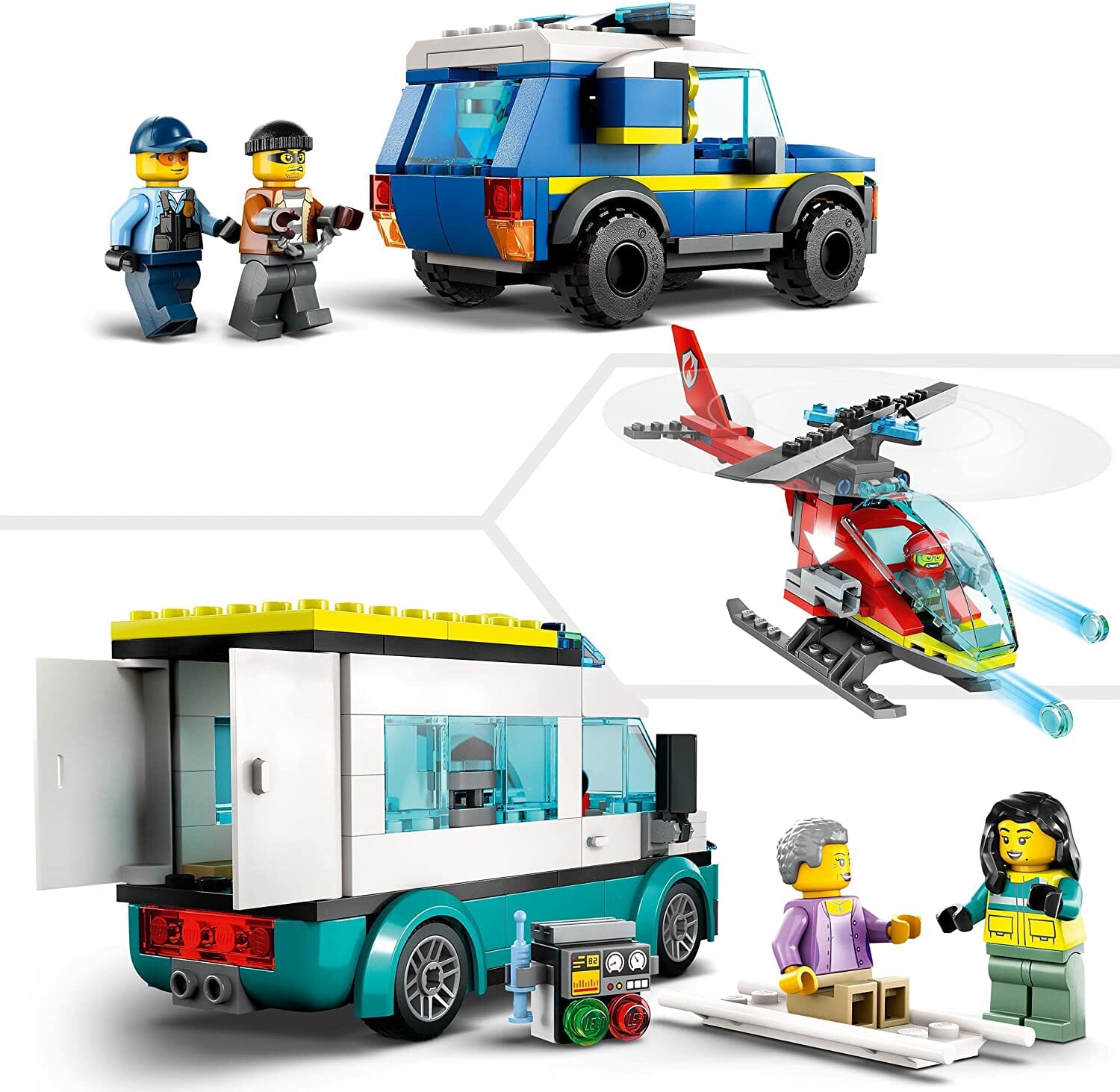 LEGO 60371 City Quartier Generale Veicoli d’Emergenza toysvaldichiana.it 