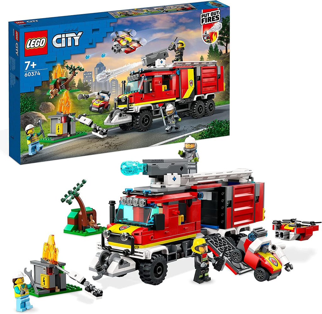 LEGO 60374 City Fire Autopompa dei Vigili del Fuoco toysvaldichiana.it 