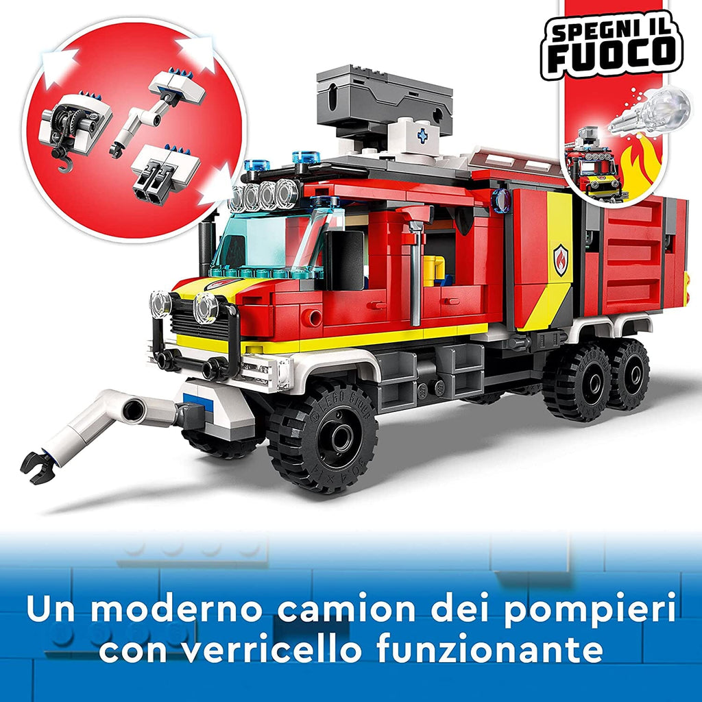 LEGO 60374 City Fire Autopompa dei Vigili del Fuoco toysvaldichiana.it 