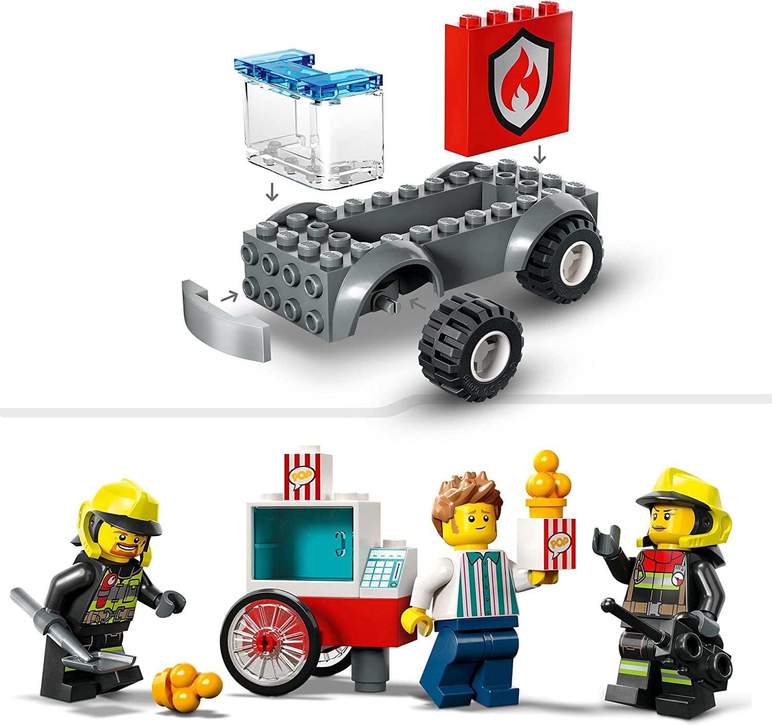 LEGO 60375 City Fire Caserma dei Pompieri e Autopompa LEGO 
