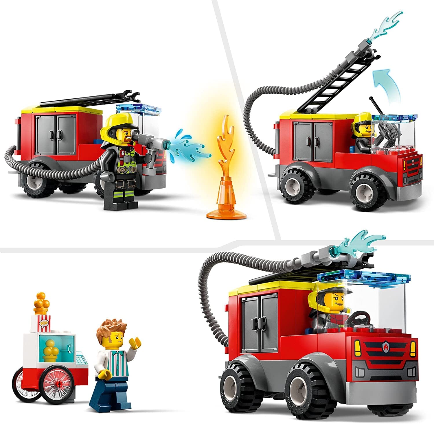 LEGO 60375 City Fire Caserma dei Pompieri e Autopompa LEGO 