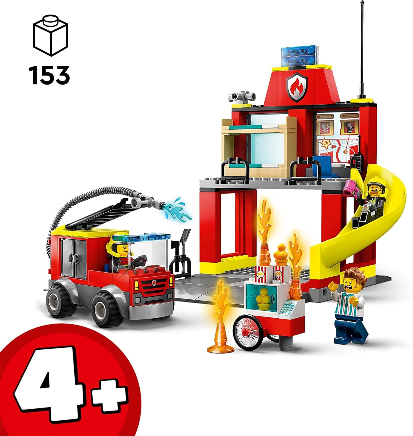 LEGO 60375 City Fire Caserma dei Pompieri e Autopompa LEGO 