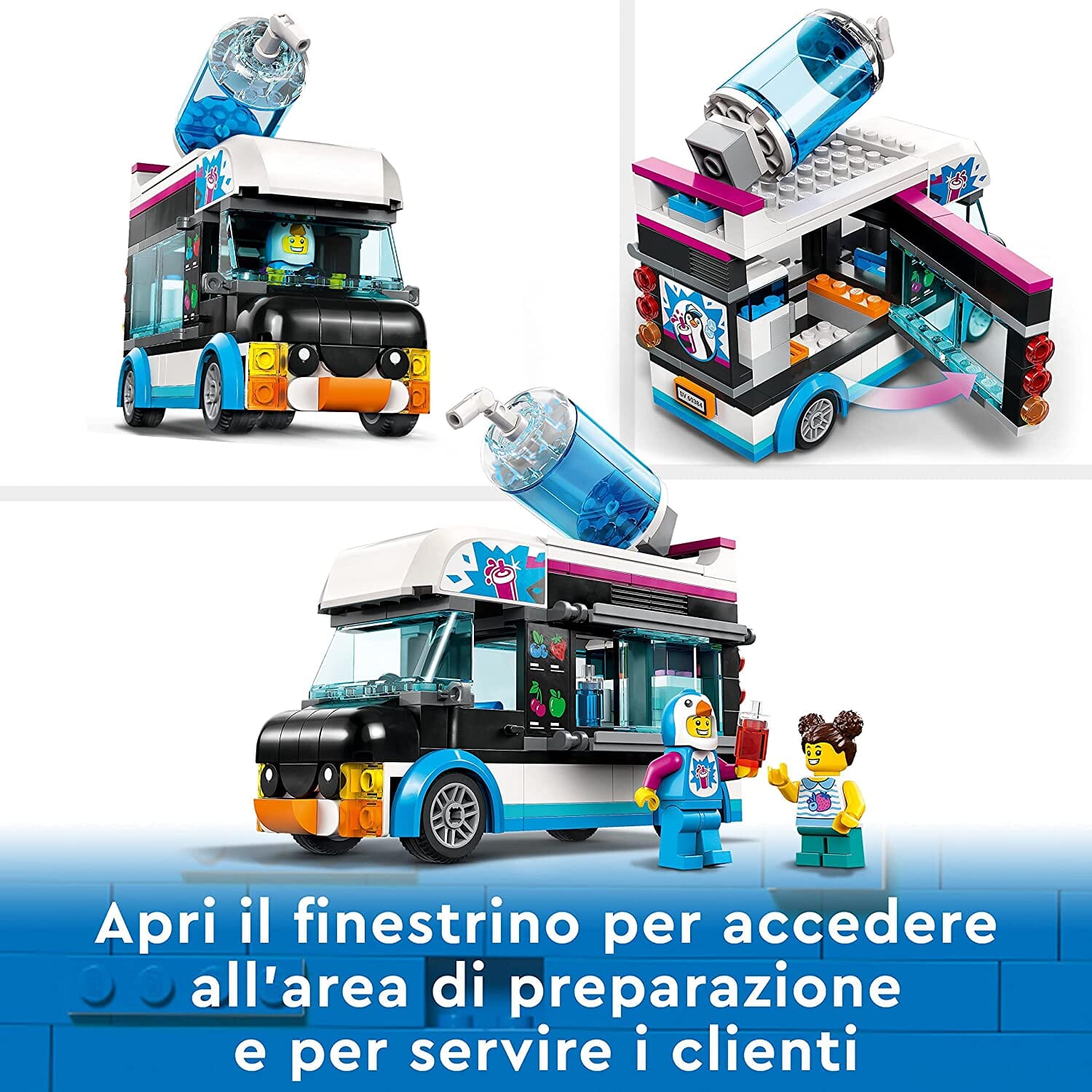 LEGO 60384 City Il Furgoncino delle Granite del Pinguino toysvaldichiana.it 