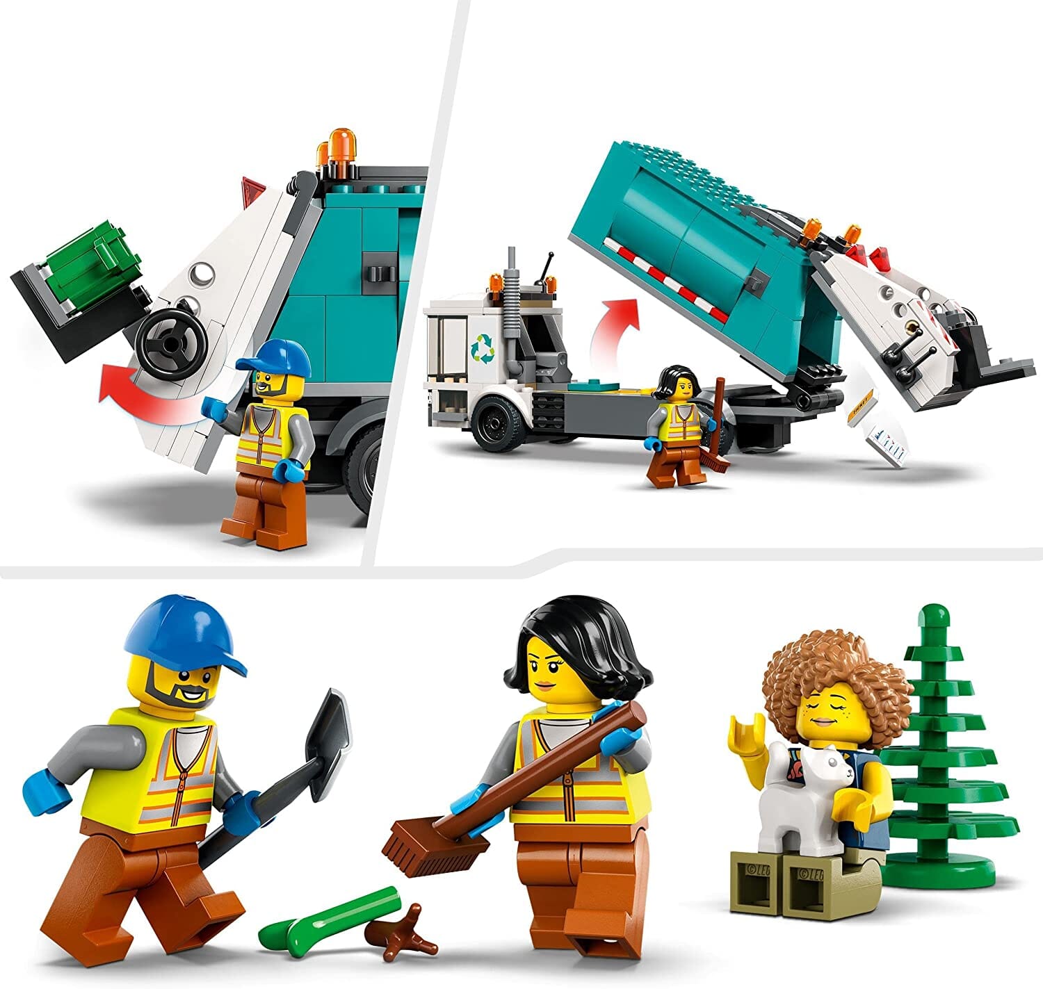 LEGO 60386 City Camion per il Riciclaggio dei Rifiuti toysvaldichiana.it 