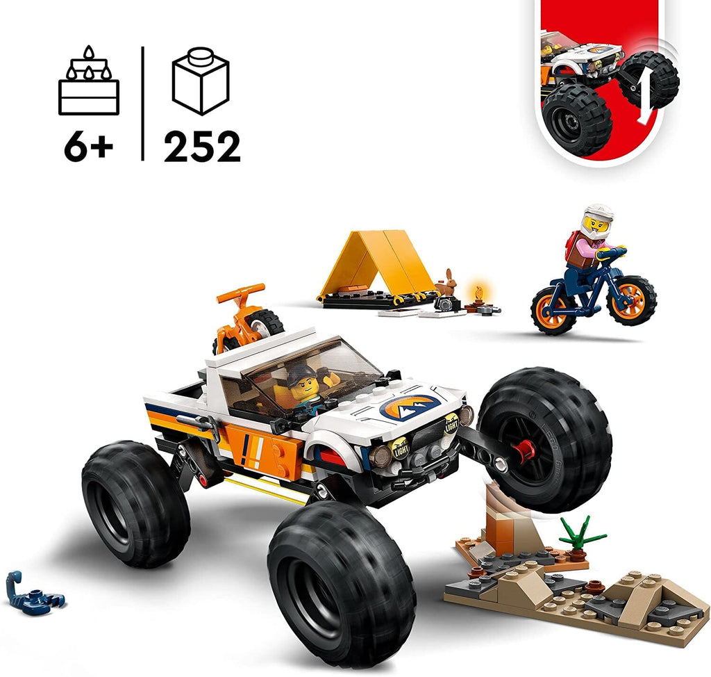 LEGO 60387 City Avventure sul Fuoristrada 4x4 toysvaldichiana.it 