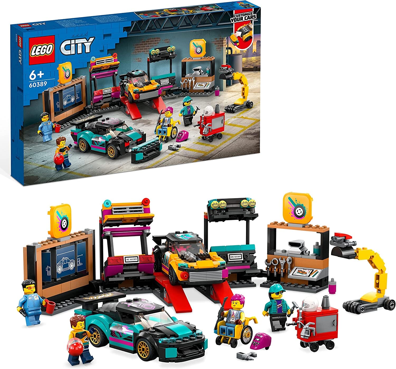 LEGO 60389 City Garage Auto Personalizzato toysvaldichiana.it 