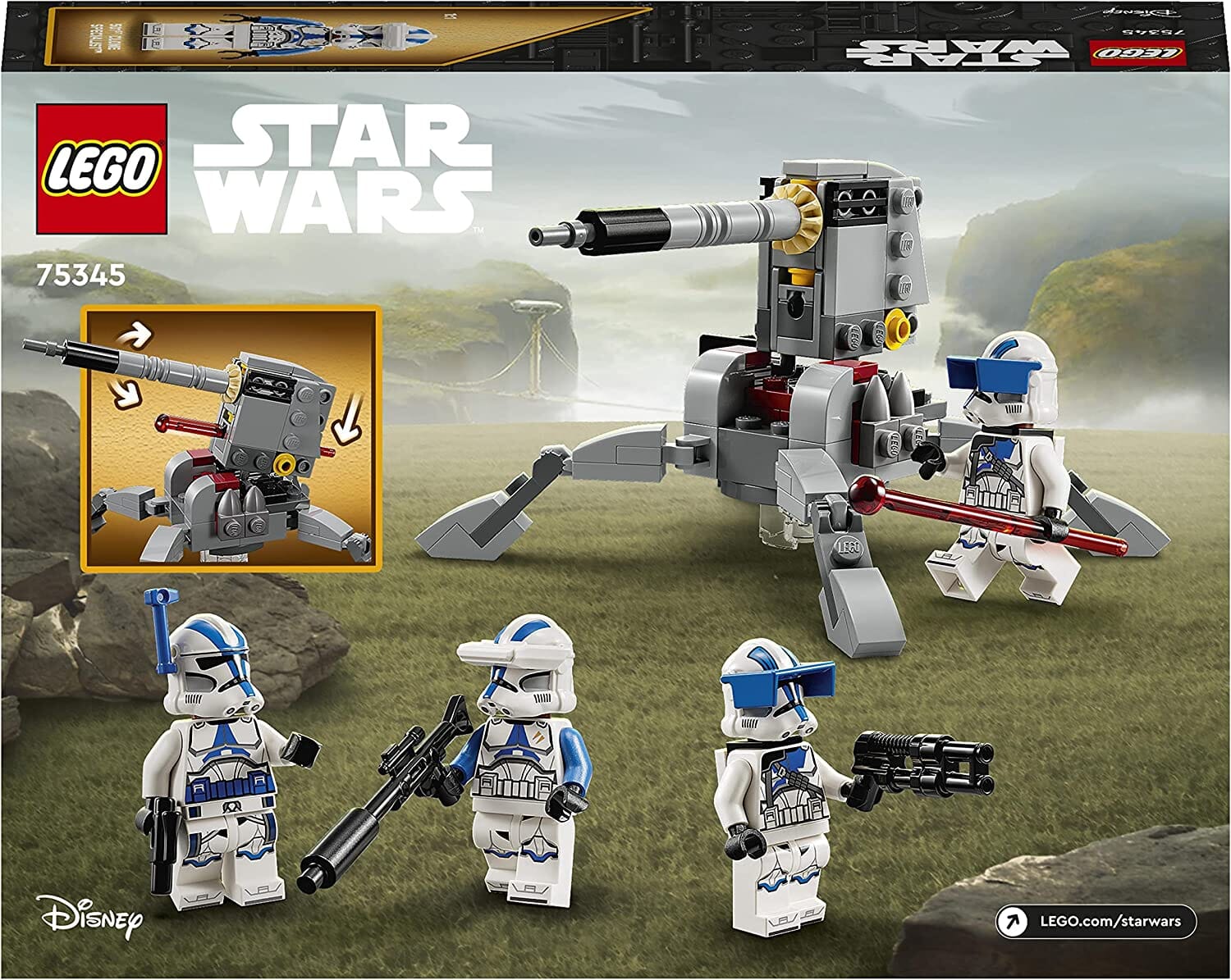 LEGO 75345 Star Wars Battle Pack Clone Troopers toysvaldichiana.it 
