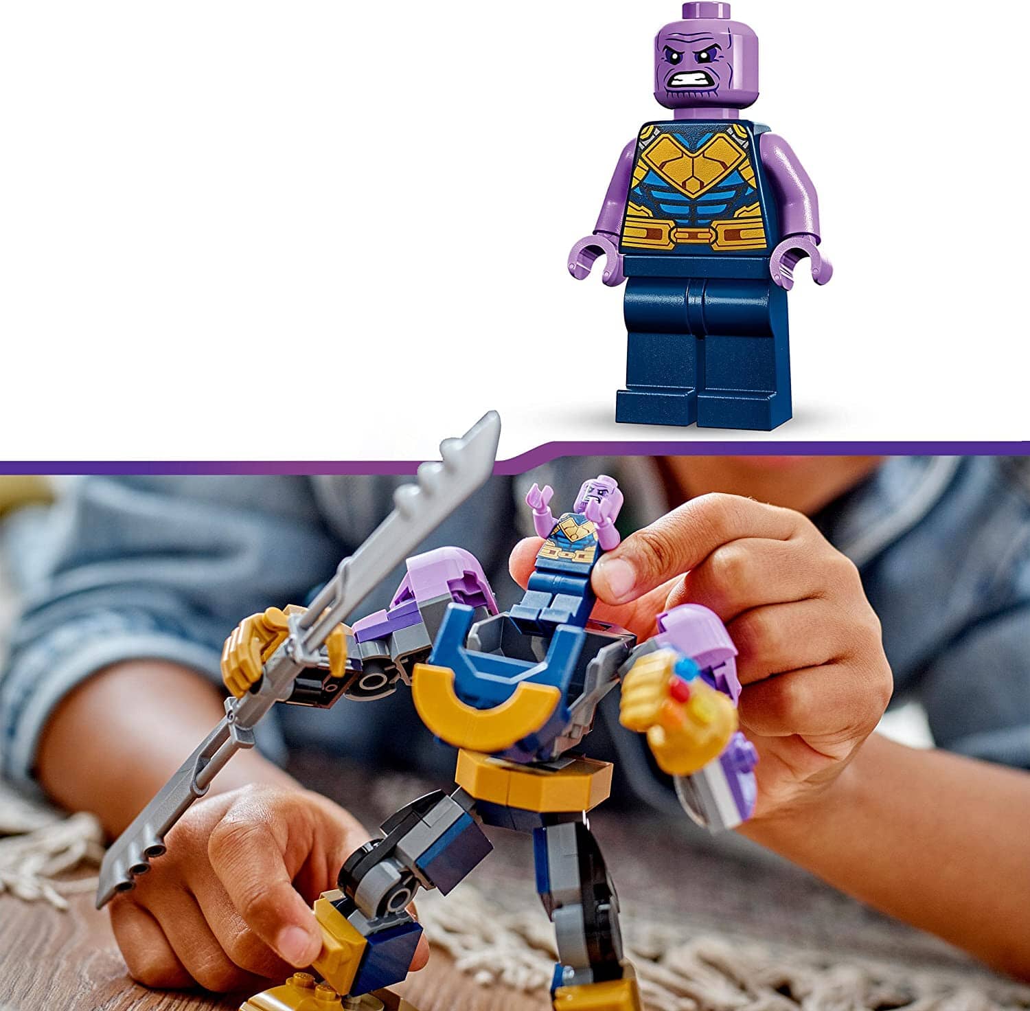 LEGO 76242 Marvel Armatura Mech Thanos toysvaldichiana.it 
