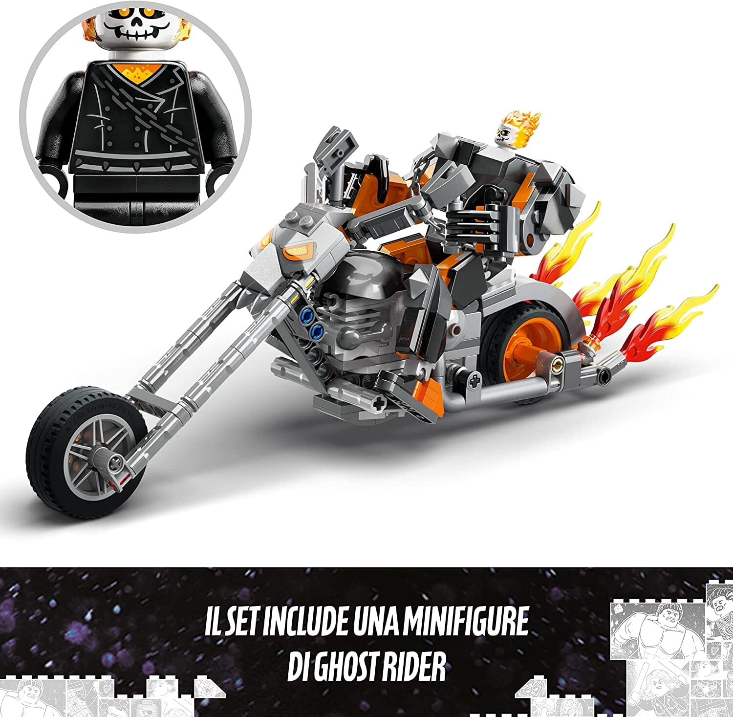 LEGO 76245 Marvel Mech e Moto di Ghost Rider toysvaldichiana.it 