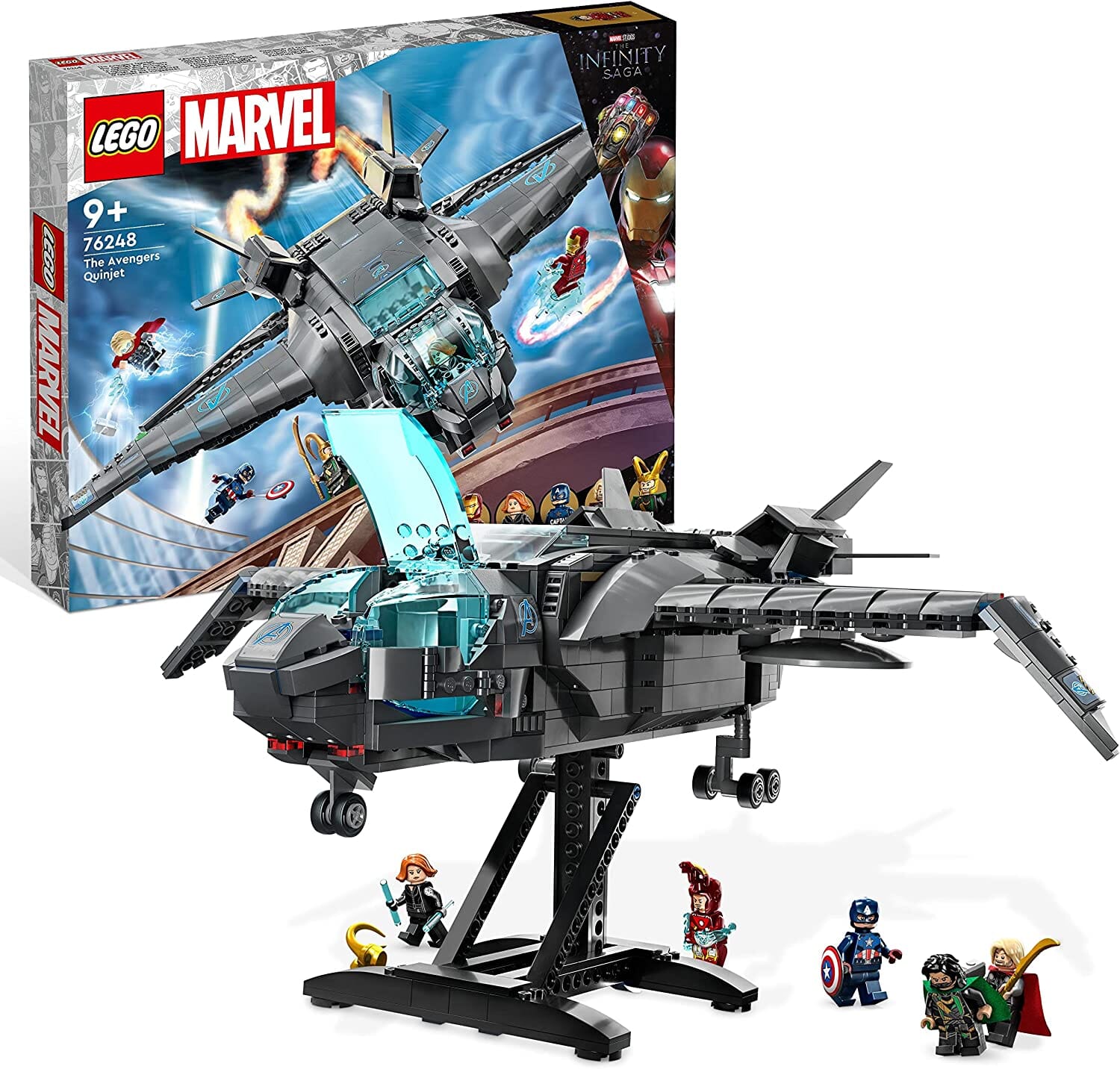 LEGO 76248 Marvel Il Quinjet degli Avengers toysvaldichiana.it 