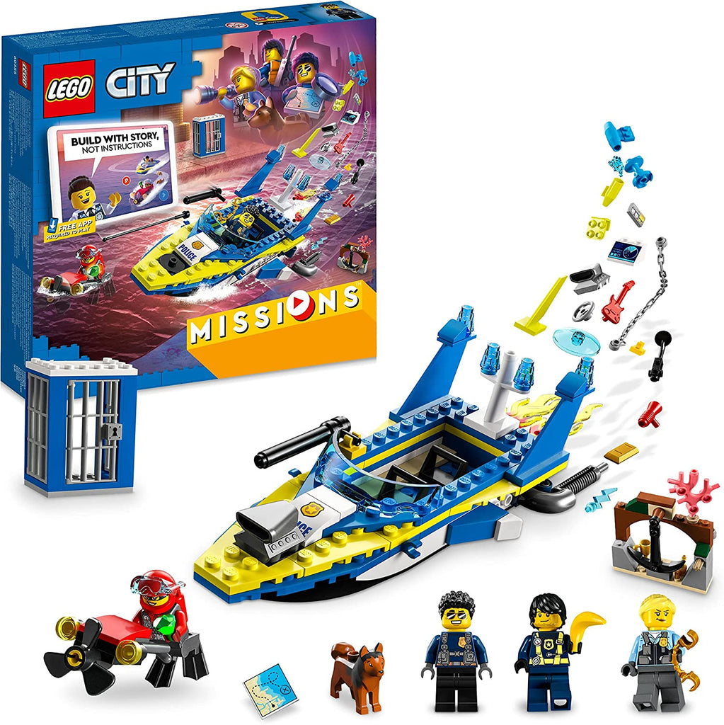 LEGO City 60355 Missioni Investigative della Polizia Marittima toysvaldichiana.it 
