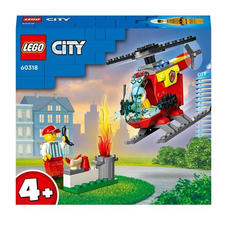 LEGO City Fire Elicottero Antincendio, con 2 Minifigure e Base Starter 60318 LEGO 