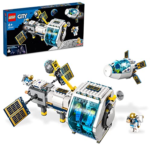 LEGO City Stazione Spaziale Lunare, NASA, 5 Minifigure di Astronauti, dai 6 Anni in su, 60349 LEGO LEGO 