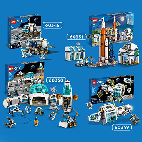 LEGO City Stazione Spaziale Lunare, NASA, 5 Minifigure di Astronauti, dai 6 Anni in su, 60349 LEGO LEGO 