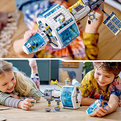 LEGO City Stazione Spaziale Lunare, NASA, 5 Minifigure di Astronauti, dai 6 Anni in su, 60349 LEGO LEGO 