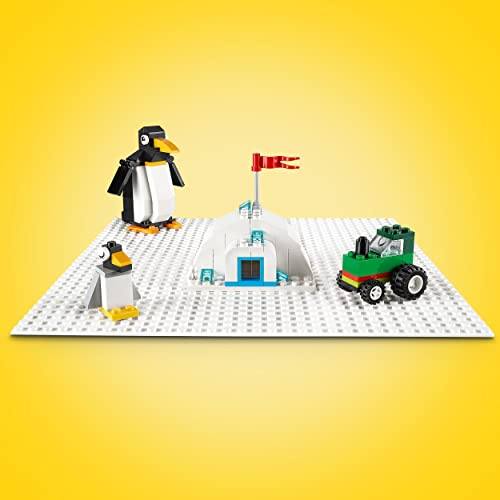 LEGO Classic Base Bianca, 32x32 Bottoncini per Costruire ed Esporre, 11026 Giocattolo LEGO 