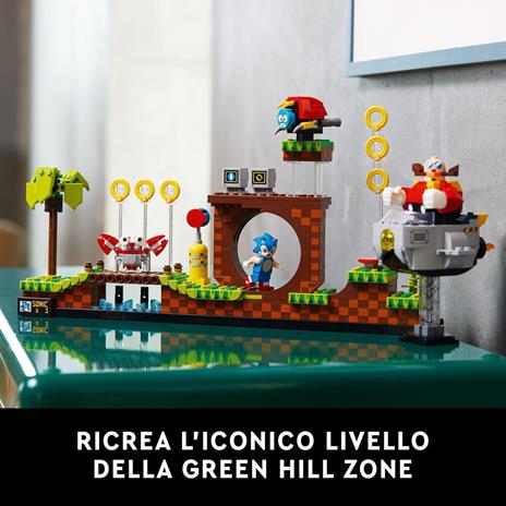 LEGO Ideas 21331 Sonic the Hedgehog - Green Hill Zone, Modello da Costruire per Adulti, Cultura Pop Anni 90, Dr. Eggman toysvaldichianasrl 