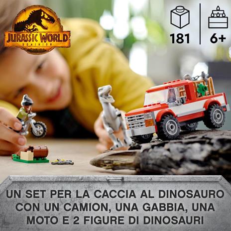 LEGO Jurassic World 76946 La Cattura dei Velociraptor Blue e Beta toysvaldichiana.it 