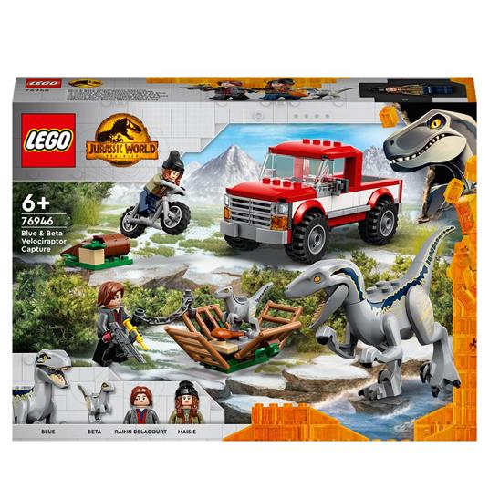 LEGO Jurassic World 76946 La Cattura dei Velociraptor Blue e Beta toysvaldichiana.it 