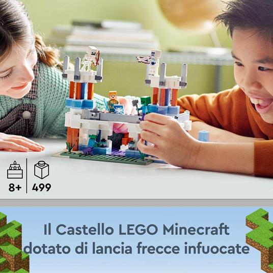 LEGO Minecraft 21186 Il Castello di Ghiaccio toysvaldichiana.it 