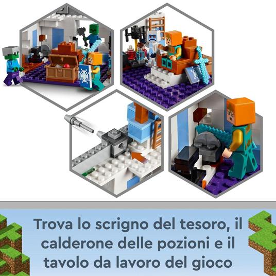 LEGO Minecraft 21186 Il Castello di Ghiaccio toysvaldichiana.it 