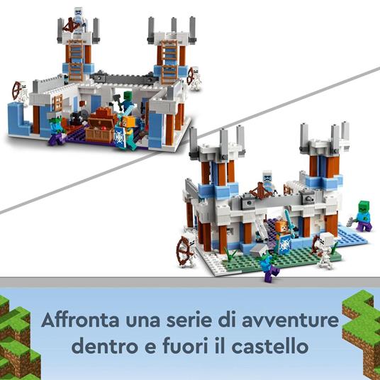 LEGO Minecraft 21186 Il Castello di Ghiaccio toysvaldichiana.it 