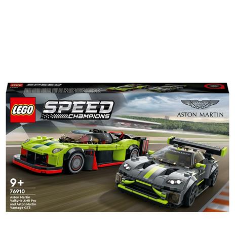 LEGO Speed Champions 76910 Aston Martin Valkyrie AMR Pro e Aston Martin Vantage GT3 toysvaldichiana.it 