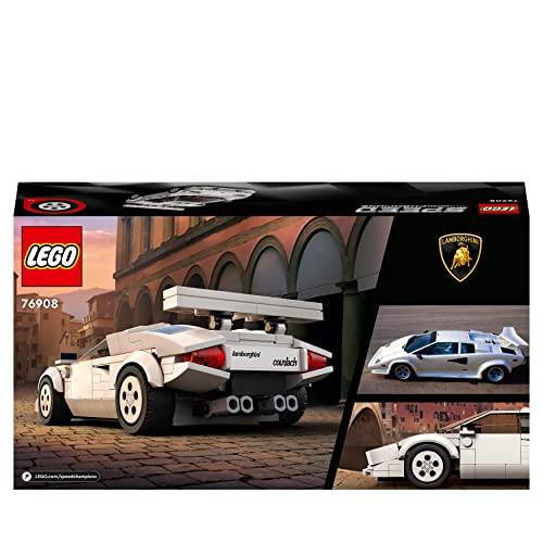 LEGO Speed Champions Lamborghini Countach, Auto Sportiva Giocattolo, Replica Supercar, 76908 Giocattolo LEGO 