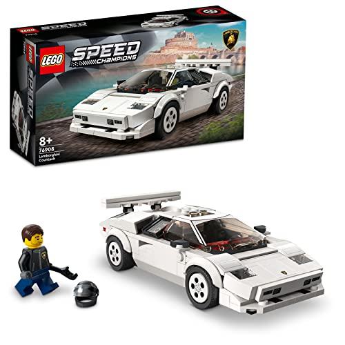 LEGO Speed Champions Lamborghini Countach, Auto Sportiva Giocattolo, Replica Supercar, 76908 Giocattolo LEGO 