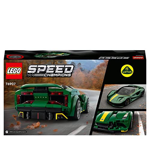 LEGO Speed Champions Lotus Evija, Modello Replica Auto Sportiva con Minifigure Pilota, Set da Collezione, 76907 Giocattolo LEGO 
